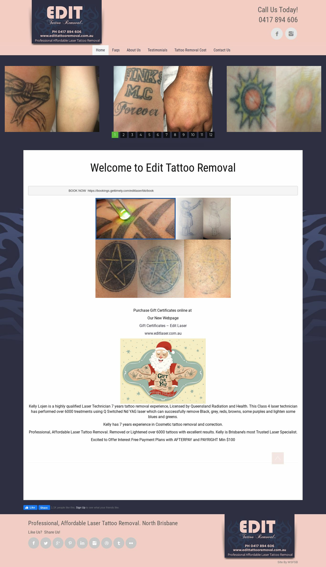 Landing Page Template for Tattoo Removal - edittattooremoval.com.au