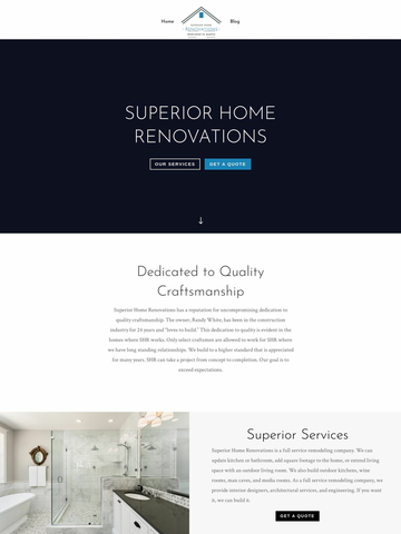 Kitchen & Bathroom remodeler Landing Page Template - superiorhomerenovationstx.com